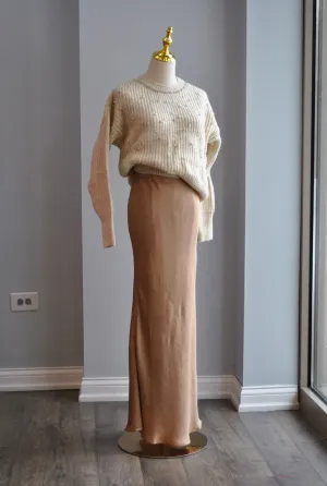GOLD SILKY SKIRT