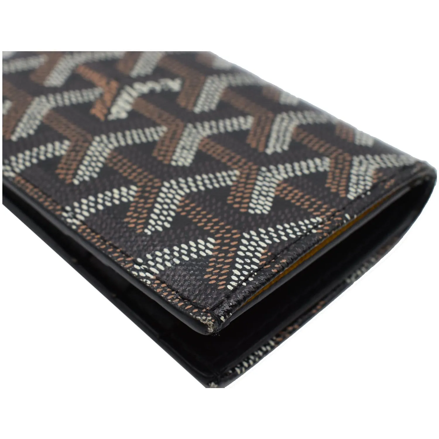 GOYARD Bi-Fold Coated Canvas Wallet Black