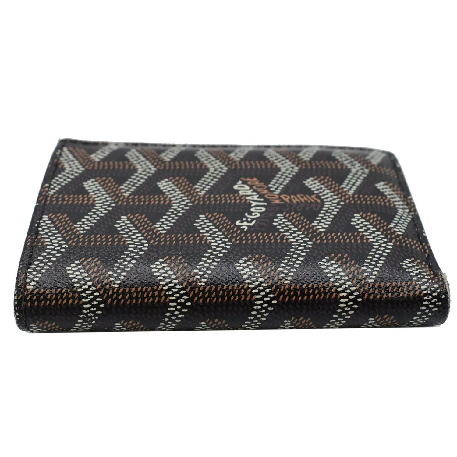 GOYARD Bi-Fold Coated Canvas Wallet Black