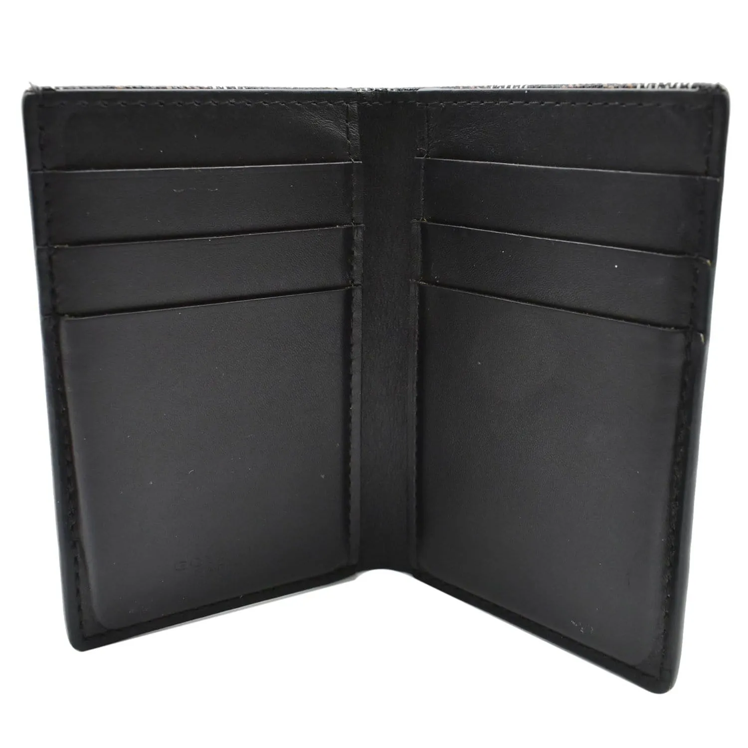 GOYARD Bi-Fold Coated Canvas Wallet Black