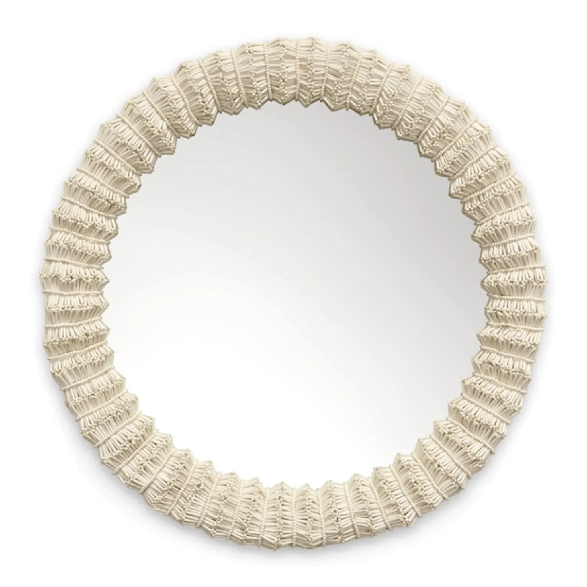 Grand Turk Wood Bead Mirror
