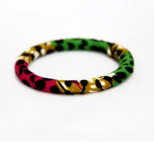 Greendot Slim Ankara Bangle
