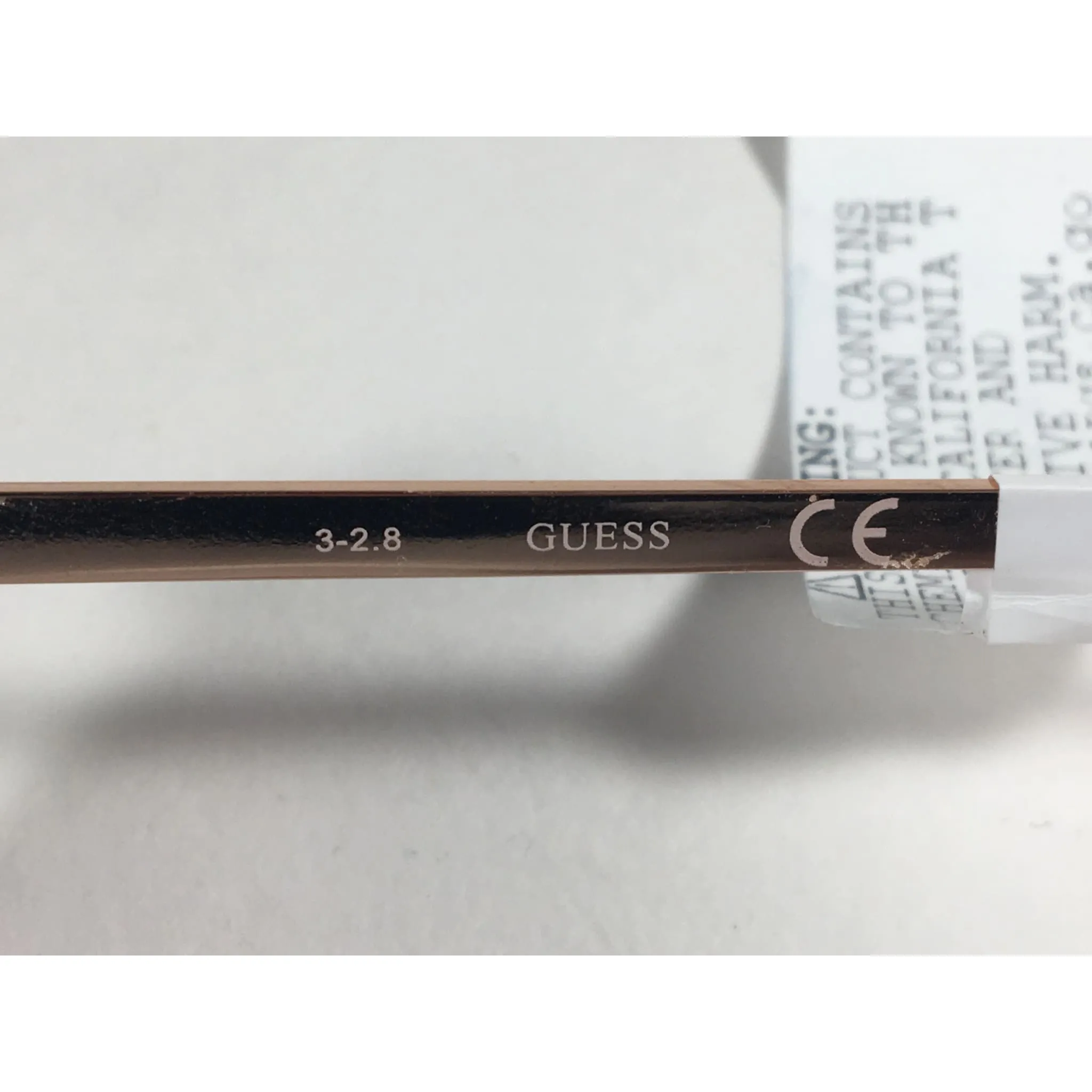 Guess Cat Eye Sunglasses Nude Peach Rose Gold Metal Silver Mirror Lens GF0332 28T