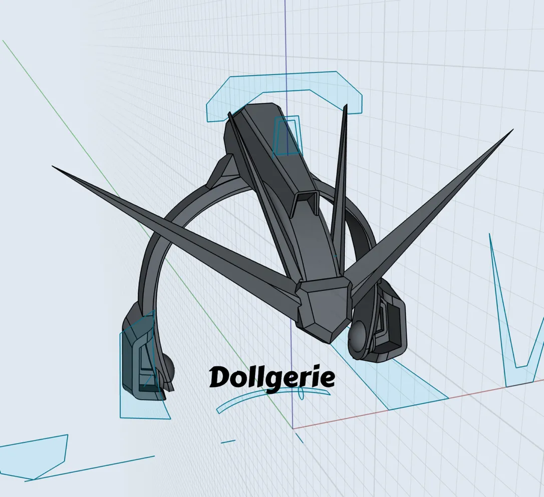 Gundam Style Hairband for SmartDoll & DD