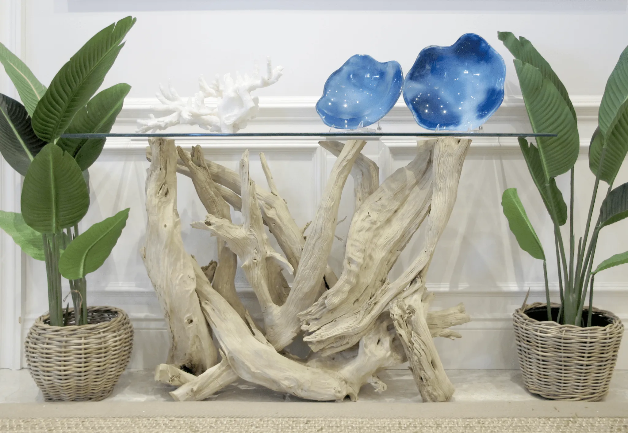 Hampton Driftwood Console Base - Several Sizes
