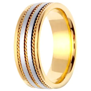 Hand Braided Cord Ring Band