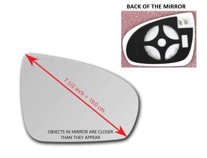 Heated Left Driver Side Mirror glass for Mercedes-Benz CLS550 2009 - 2011