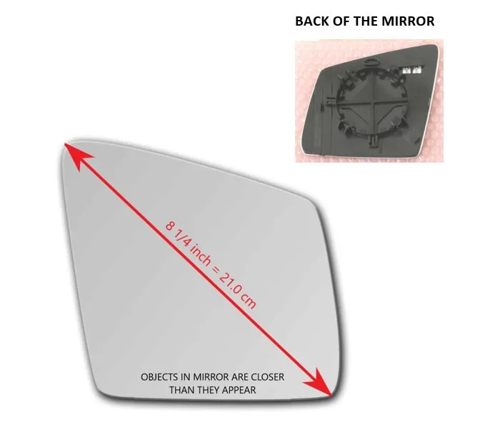 Heated Mirror Glass Similar to OEM for Mercedes-Benz ML250 2015