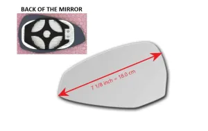 Heated Mirror Glass With Plastic Backing Plate Attached for Audi A4 Quattro B9 2017 - 2023