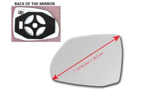 Heated Mirror Glass With Plastic Backing Plate Attached for Audi Q5 2018 - 2023