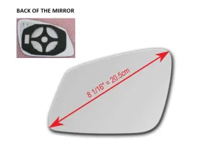 Heated Mirror Glass with Plastic Backing Plate Attached for BMW F30 F31 GT F34 F35 340i 2016 - 2018