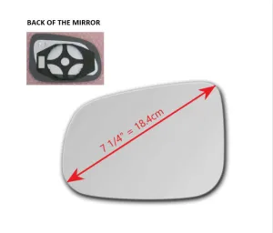 Heated Mirror Glass with Plastic Backing Plate Attached  for Jaguar XJ 2011 - 2018