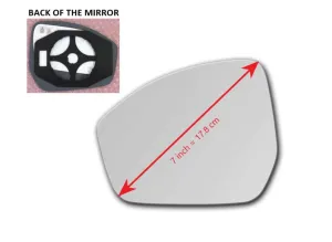 Heated Mirror Glass With Plastic Backing Plate Attached for Land Rover Range Rover Evoque 2014 - 2022