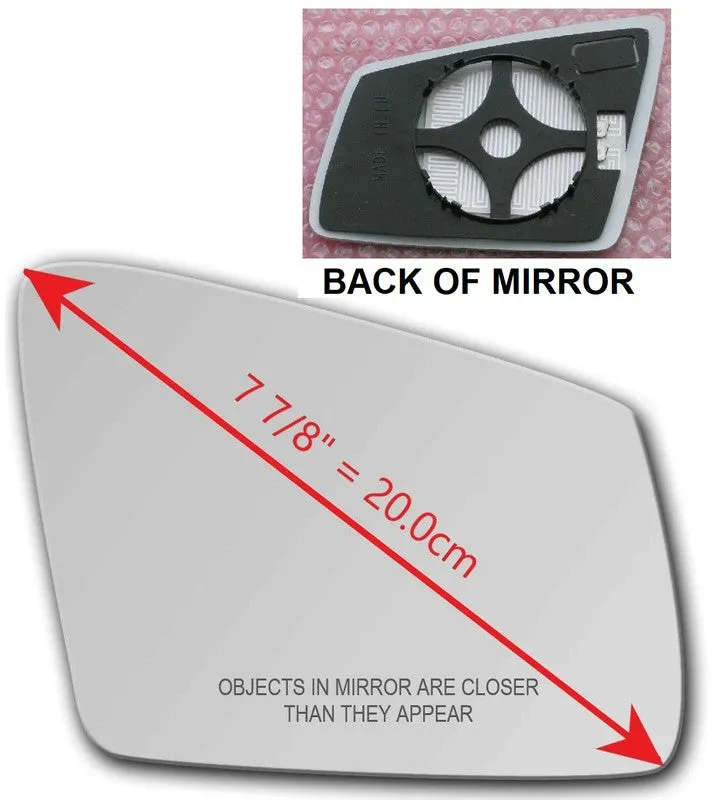 Heated Mirror Glass With Plastic Backing Plate Attached for MERCEDES-BENZ C216 CL550 CL600 CL63 CL65 AMG 2010 - 2014