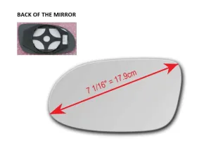 Heated Mirror Glass With Plastic Backing Plate Attached for Mercedes-Benz CLK550 2007 - 2009