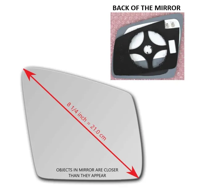 Heated Mirror Glass With Plastic Backing Plate Attached for Mercedes-Benz GLS450 2017 - 2019