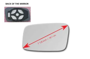 Heated Mirror Glass With Plastic Backing Plate Attached for Volvo 850 1993 - 1997