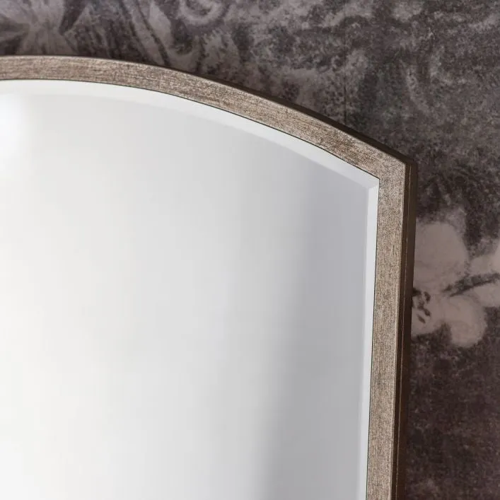 HEATHFIELD Large Silver Arched Mirror