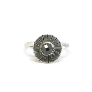 Hematite Burst Ring - Size 7