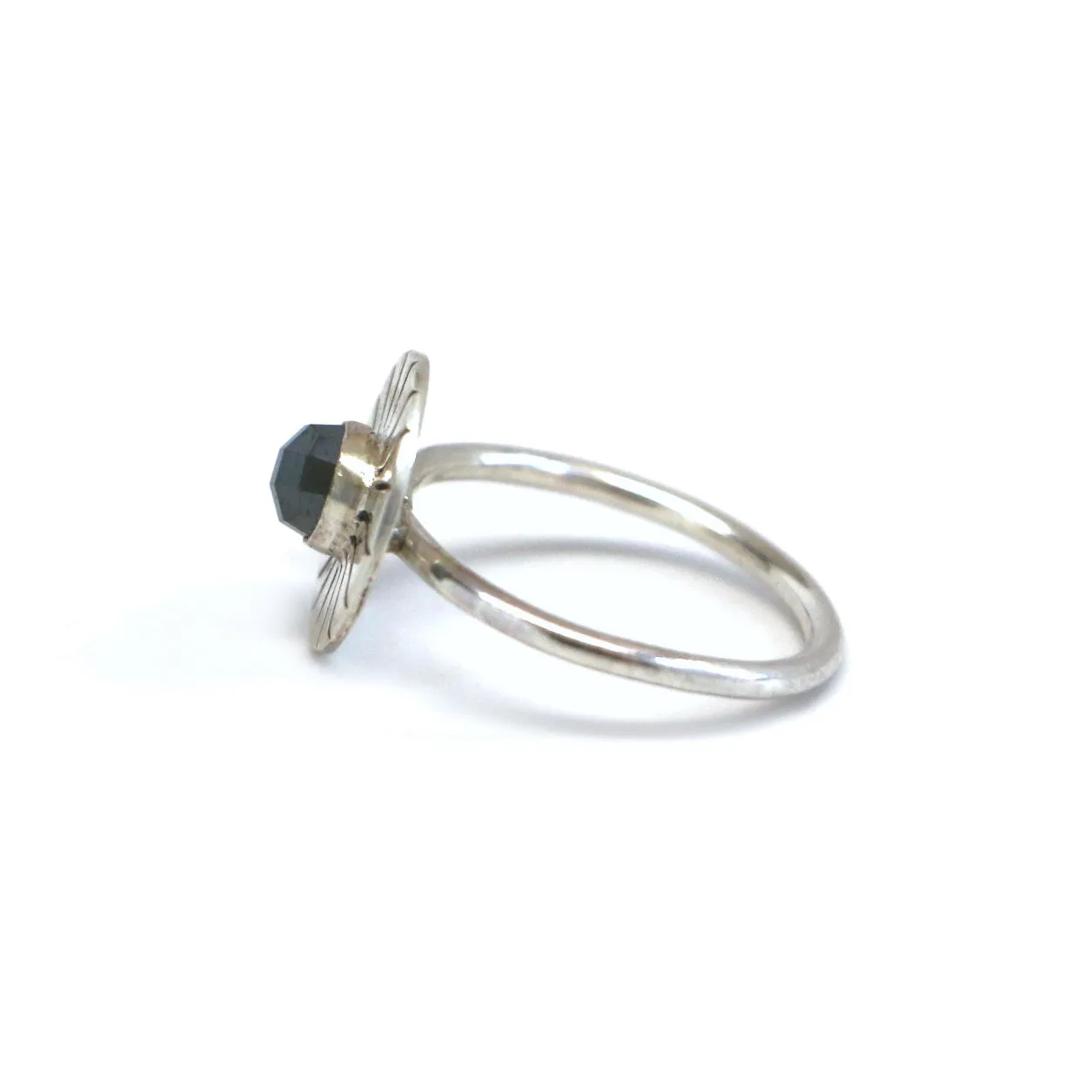 Hematite Burst Ring - Size 7