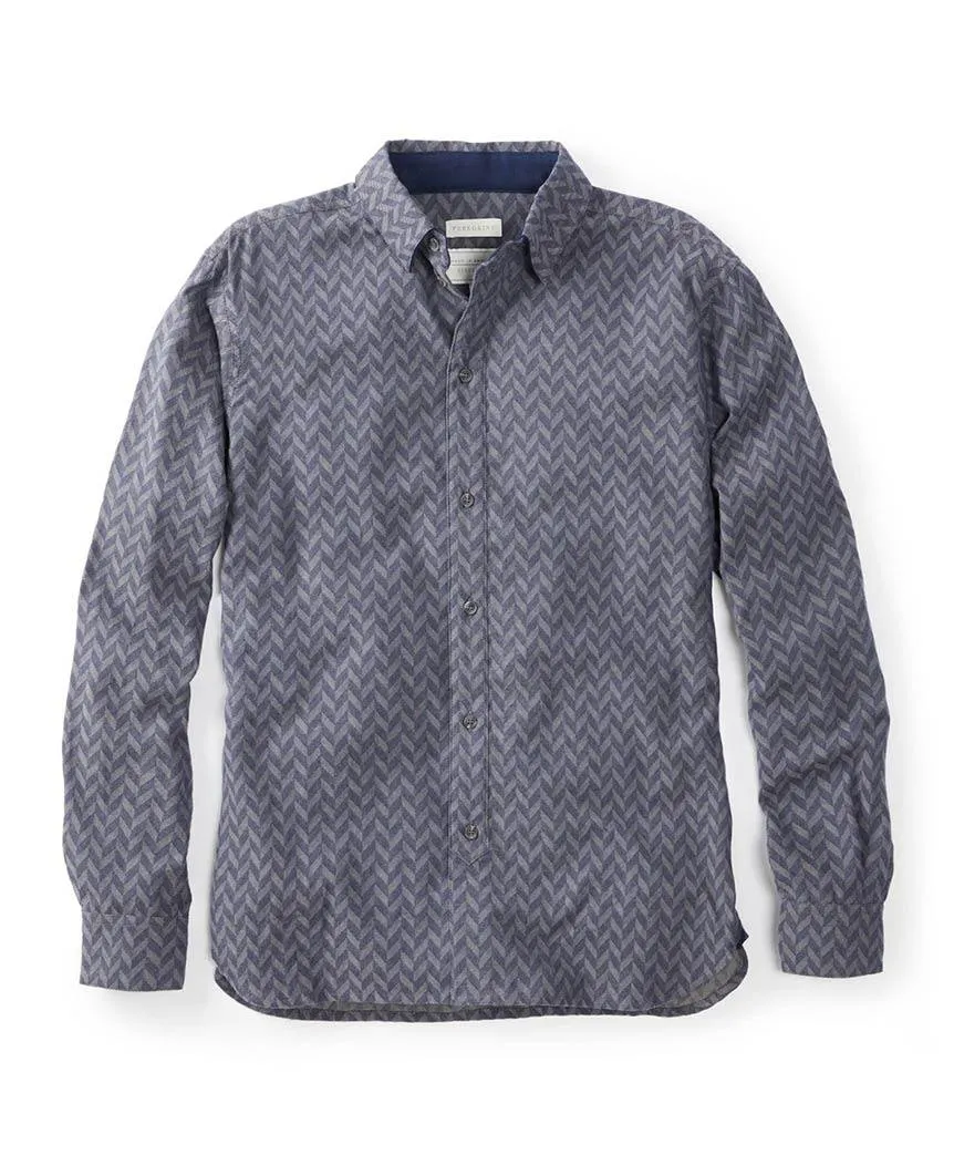 Herringbone Shirt Grey