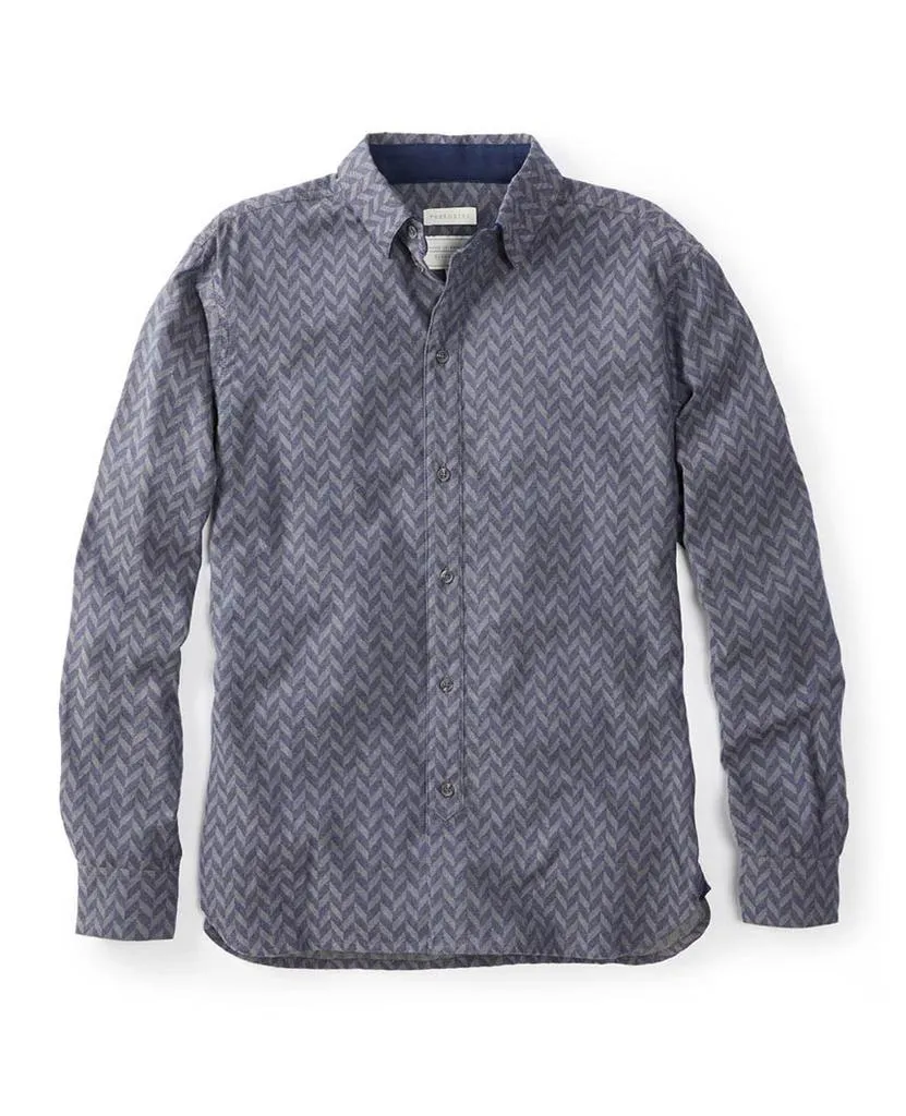 Herringbone Shirt Grey
