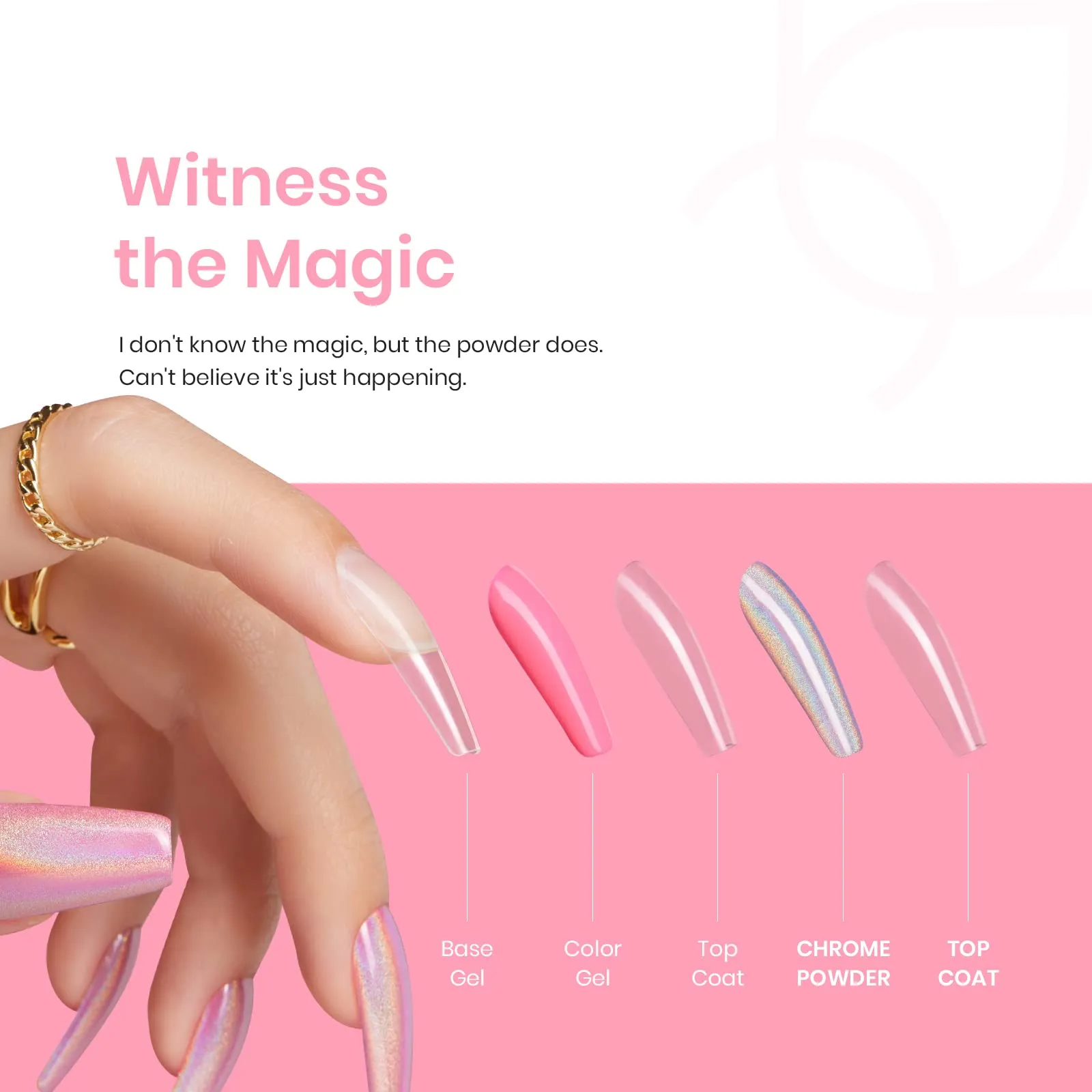 Holographic Effect - Chrome Nail Powder