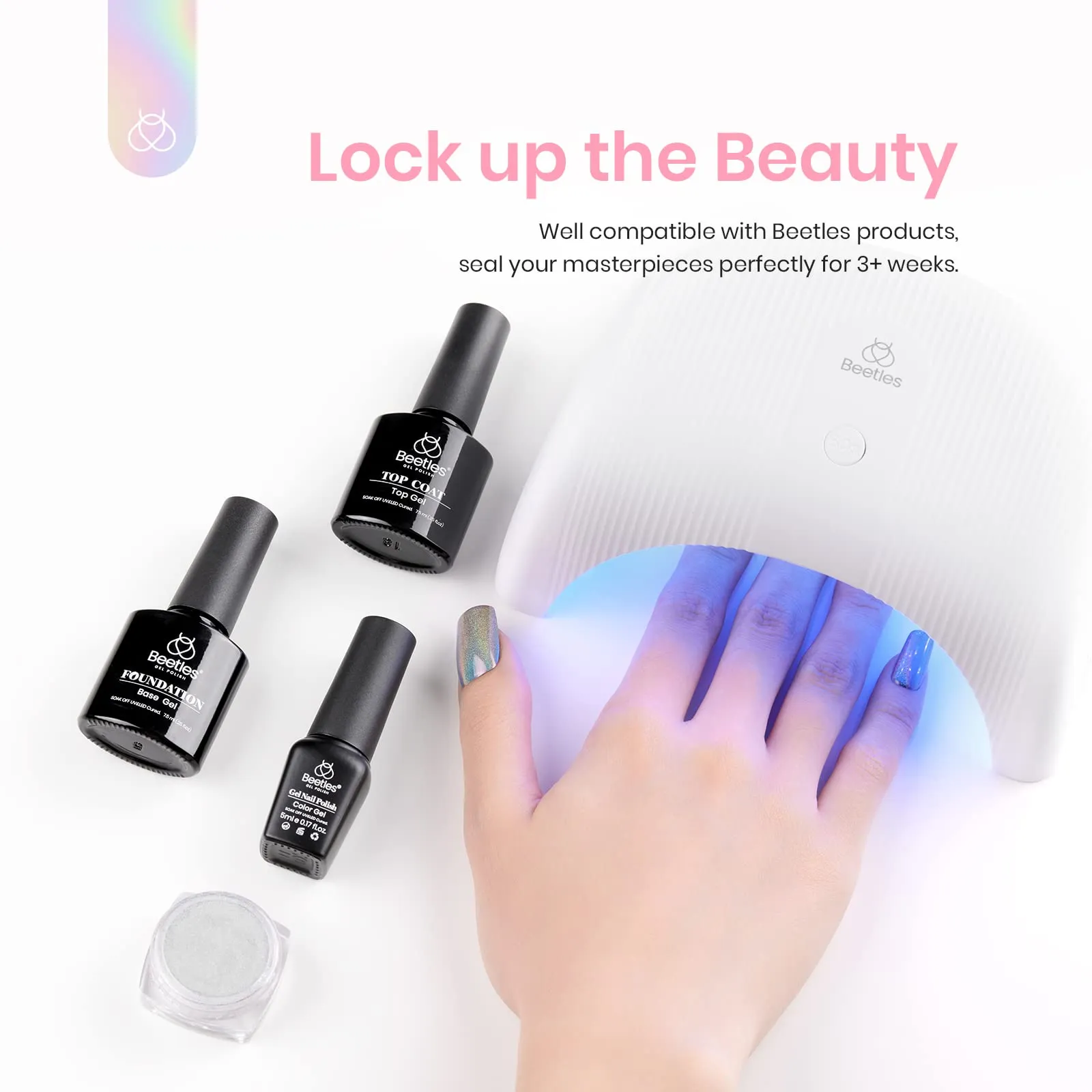 Holographic Effect - Chrome Nail Powder