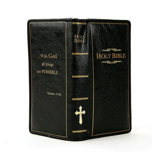 Holy Bible Wallet - Black