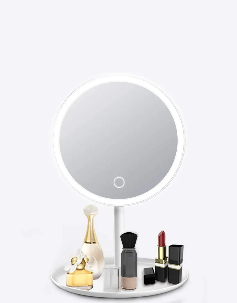 Homlly Basic LED Lights Table Beauty Mirror