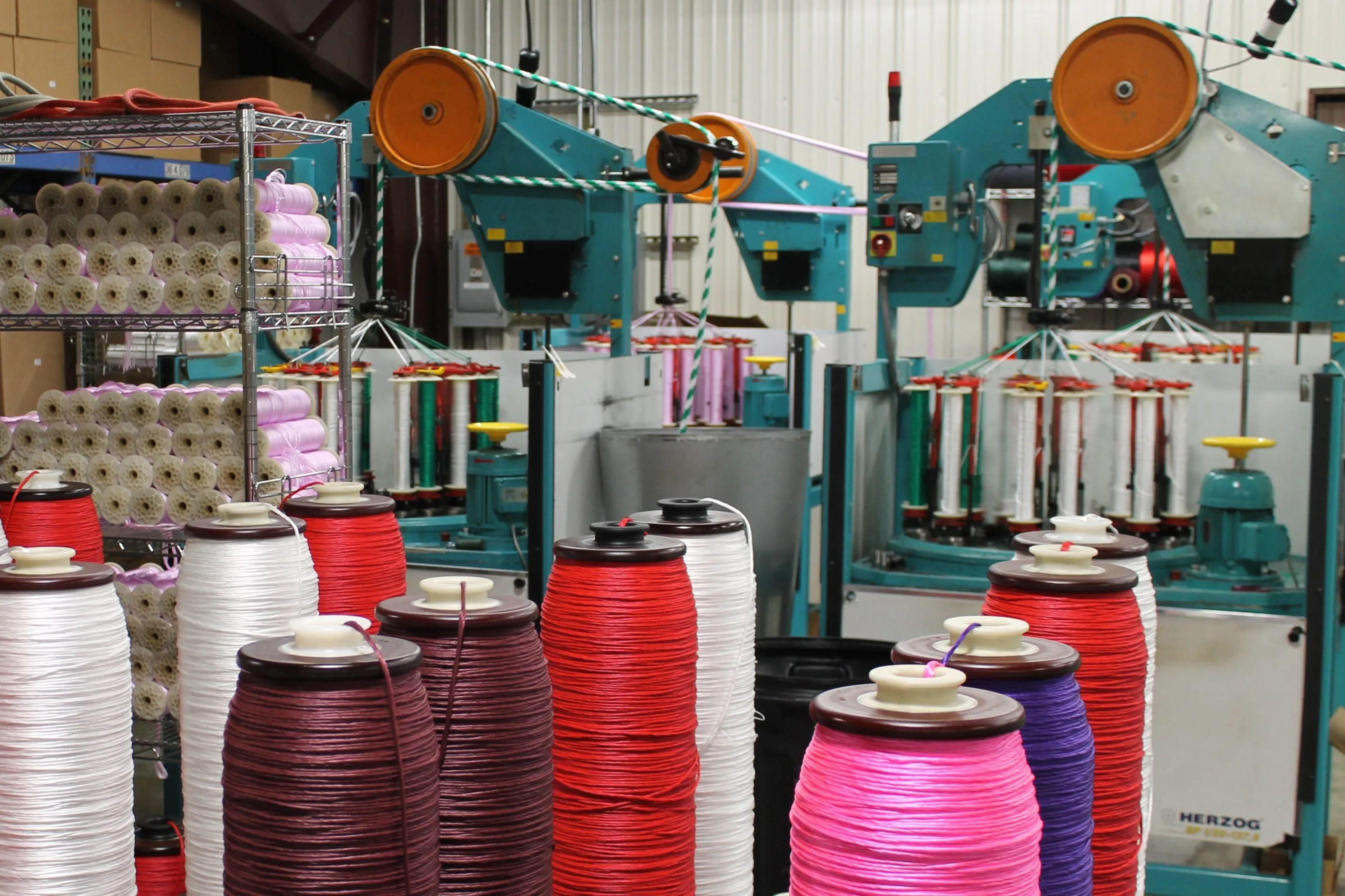 Hot Pink and Lime Solid Braided Multifilament Polypropylene Rope