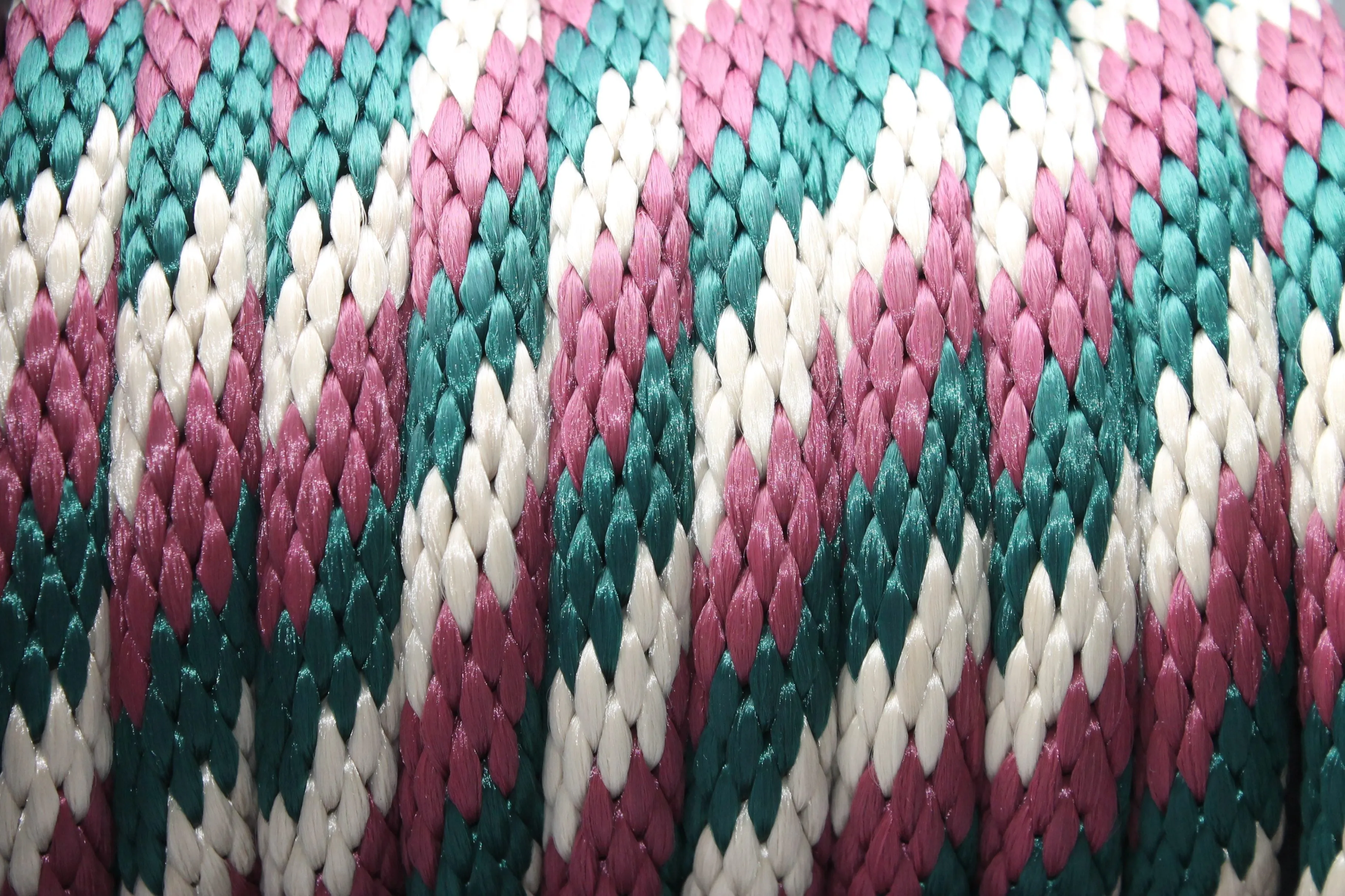 Hunter Green, Burgundy & Tan Solid Braided Multifilament Polypropylene Rope