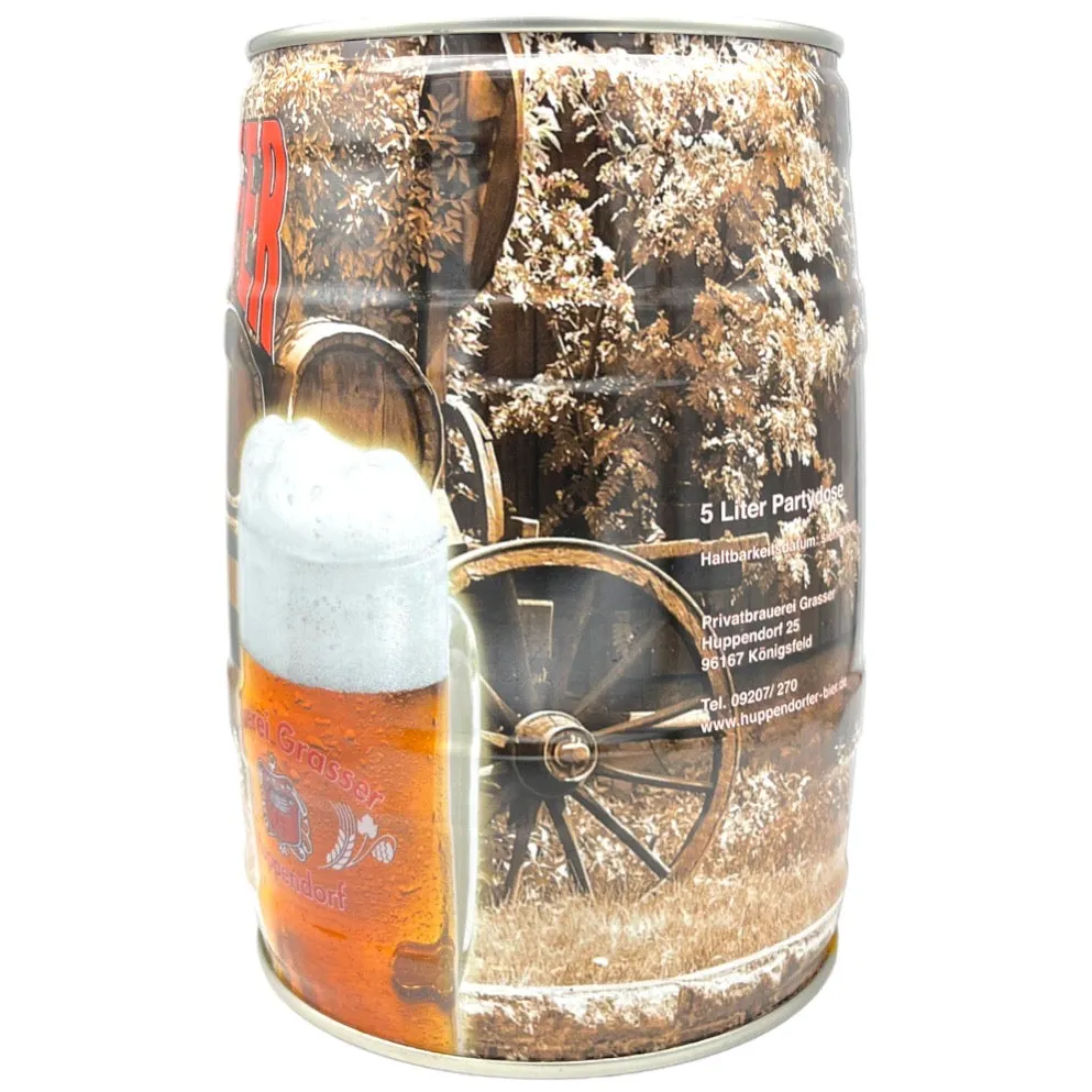 Huppendorfer Vollbier Hell 5L Mini Keg