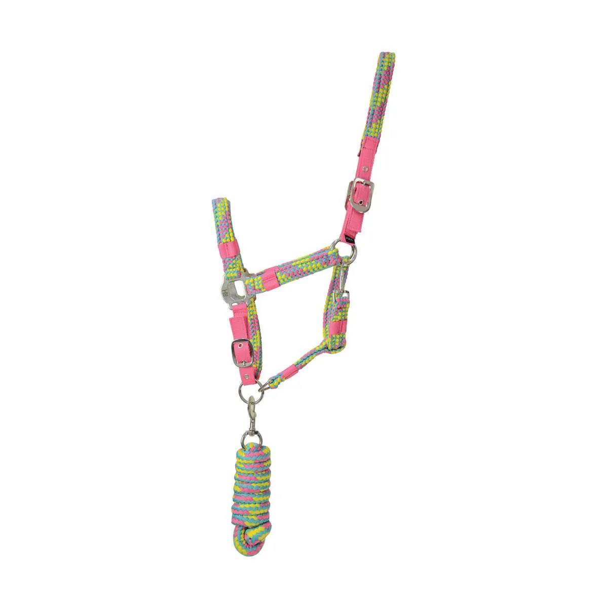 Hy Multicolour Adjustable Head Collar with Rope