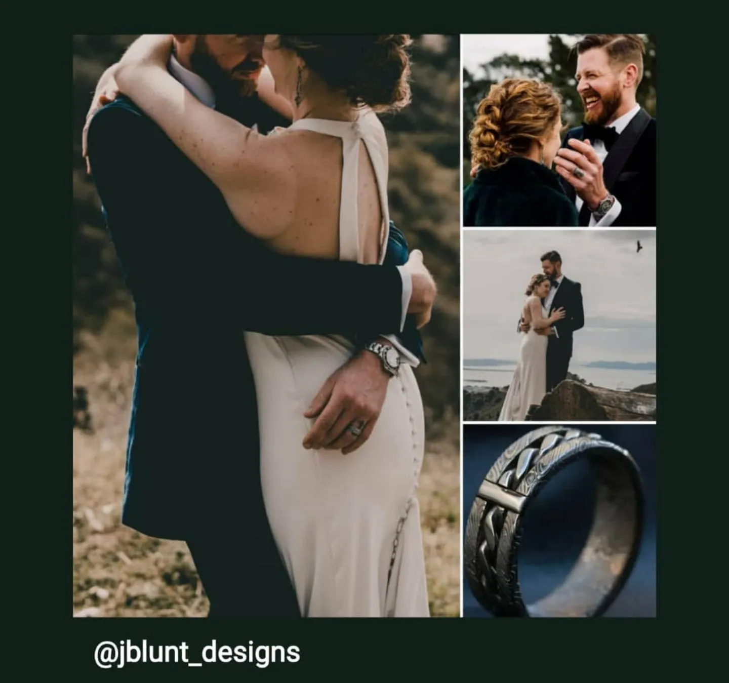 Hybrid "BREGDAN" handmade braided ring,  damasteel damascus curb chain ring celtic rings braided rings