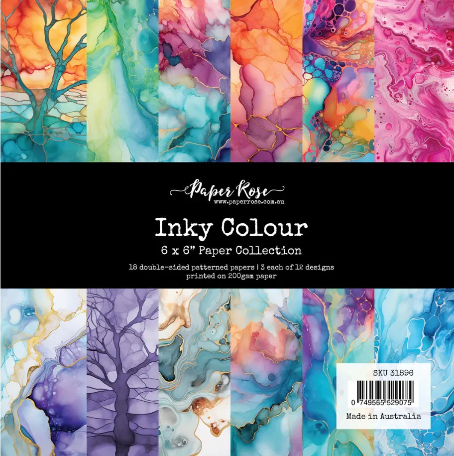 Inky Colour 6x6 Paper Pack 31896 Paper Rose
