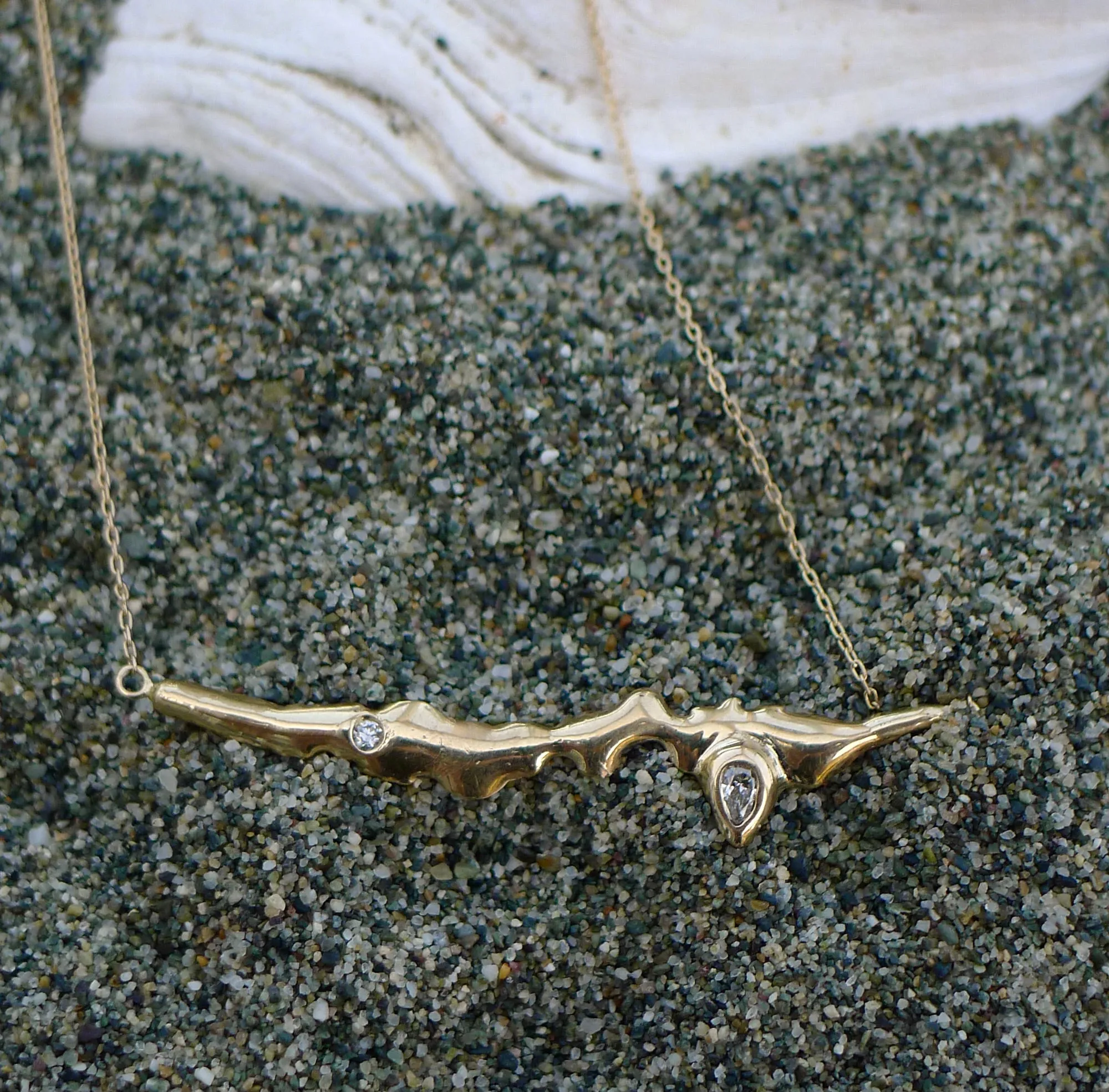 INUNDATION Gold and Diamond Necklace