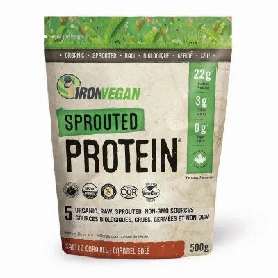 Iron Vegan Sprouted Protein - Salted Caramel