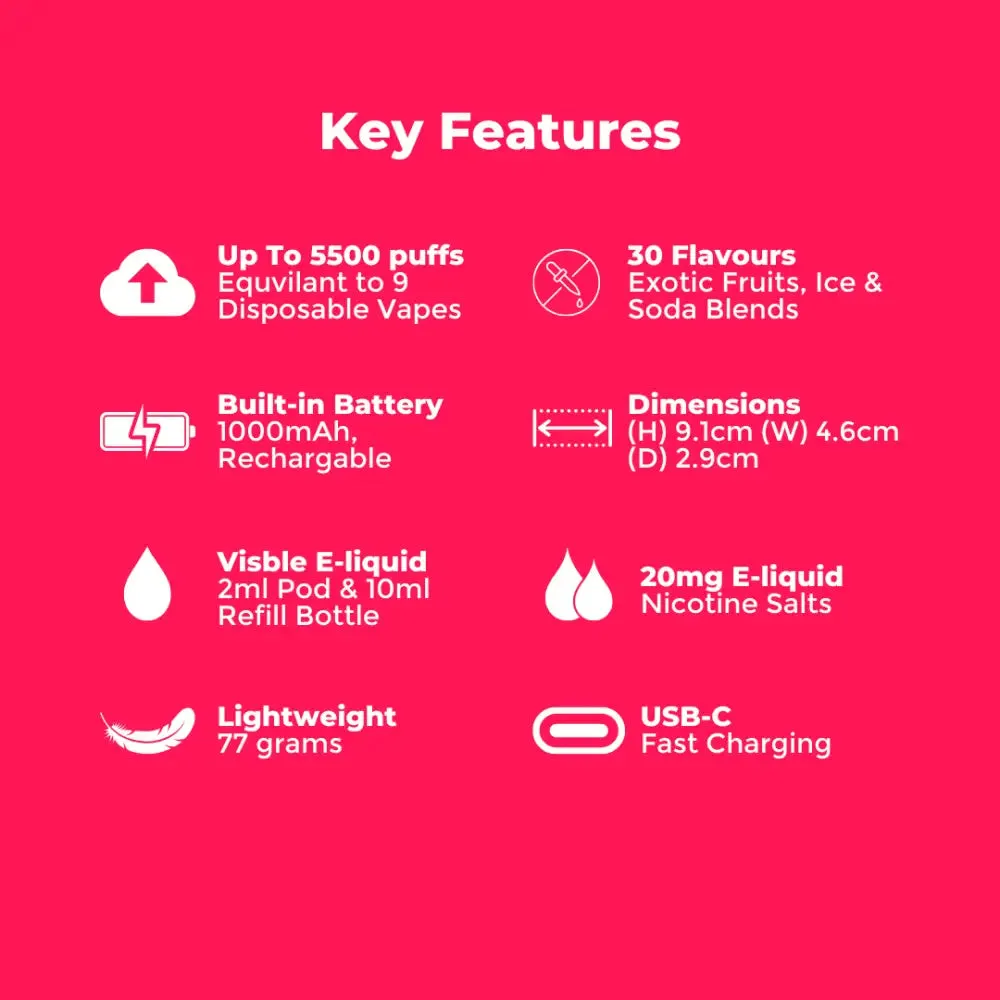 IVG Smart 5500 Frozen Cherry