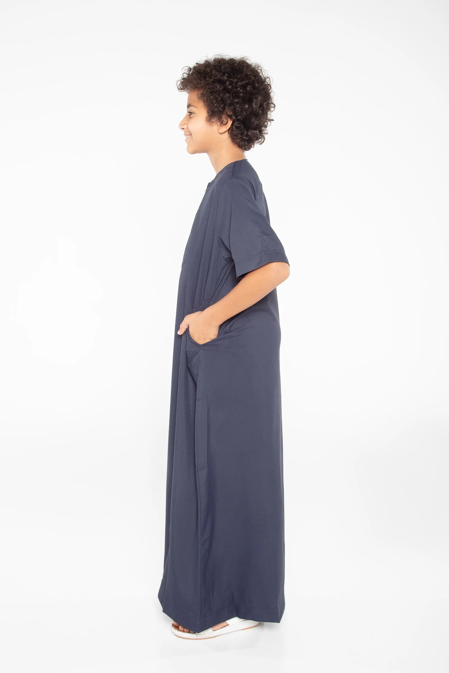 J110 Boys Cyan Short Sleeve