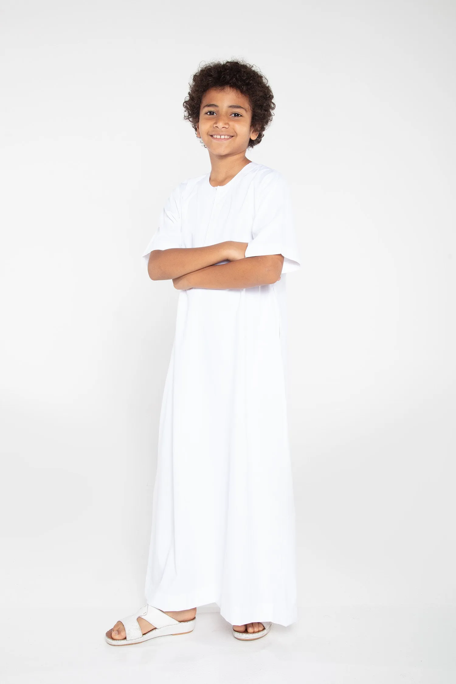 J110 Boys White Short Sleeve
