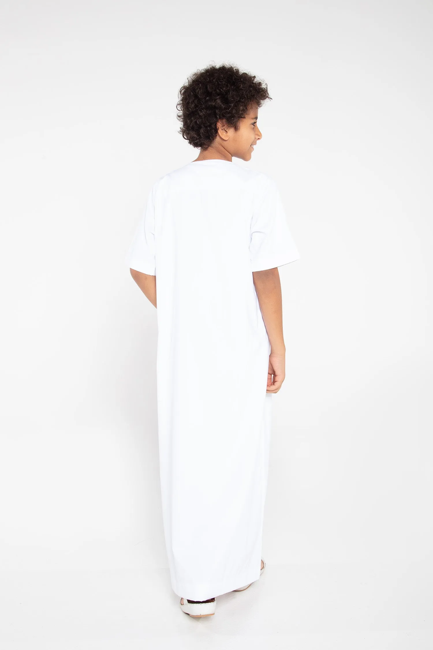 J110 Boys White Short Sleeve