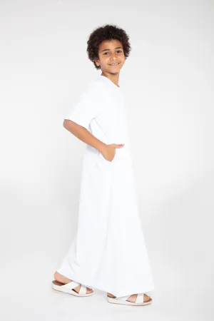 J110 Boys White Short Sleeve