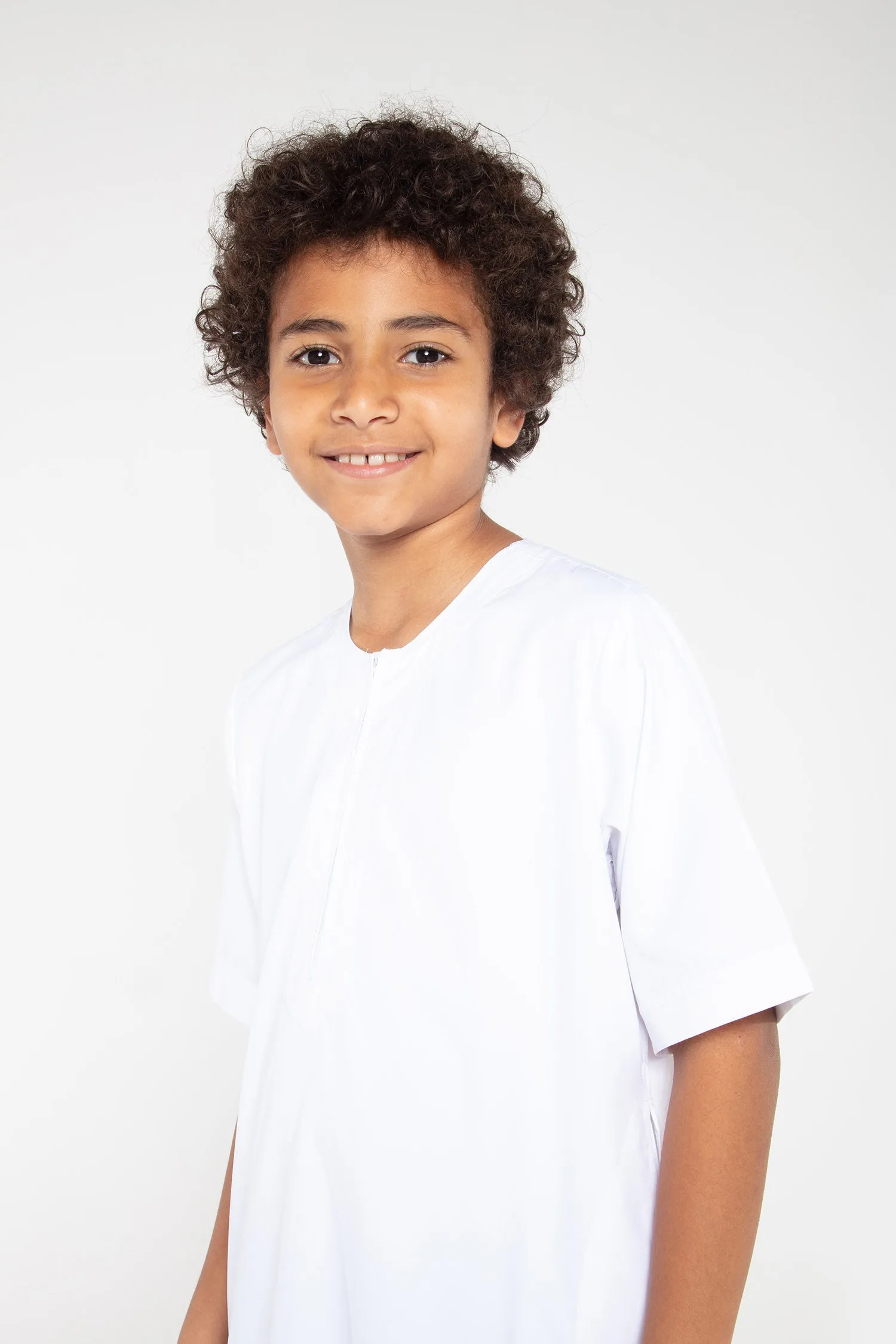 J110 Boys White Short Sleeve