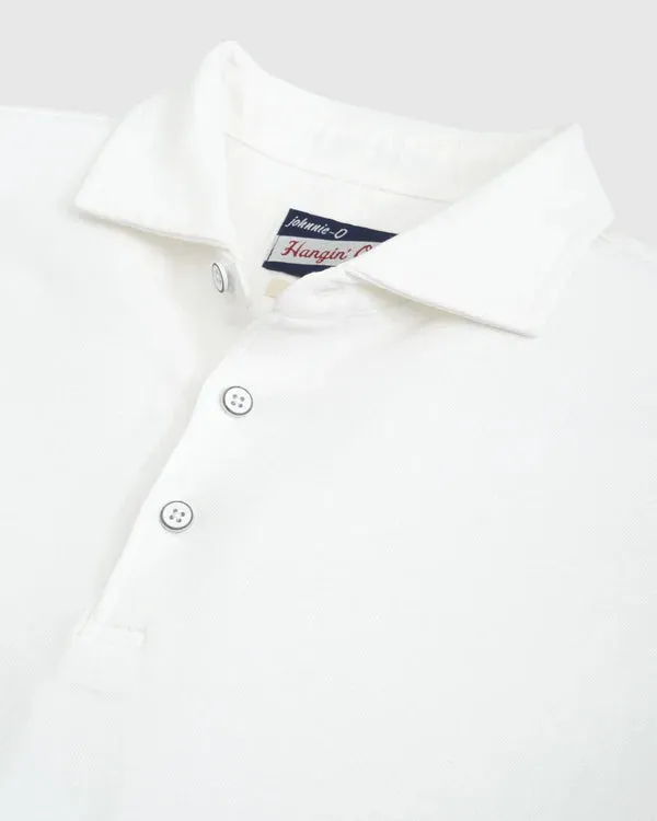 Johnnie O - Shoreline Cotton Pique Polo - White