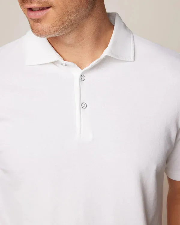 Johnnie O - Shoreline Cotton Pique Polo - White