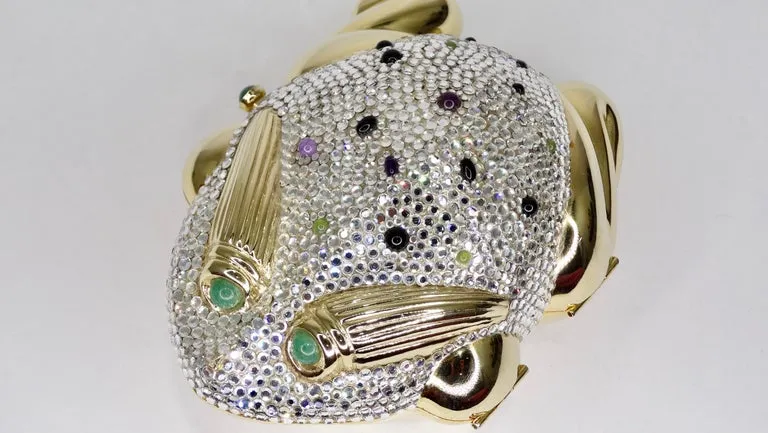 Judith Leiber 1984 Bullfrog Miniaudiere