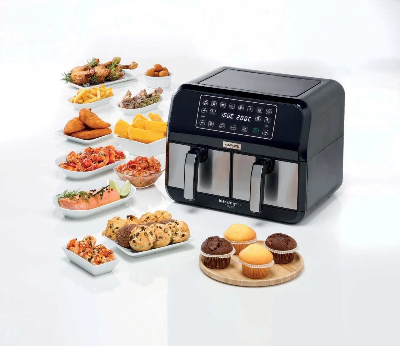 Kenwood Dual Air Fryer 8 Litre HFM75.000MB
