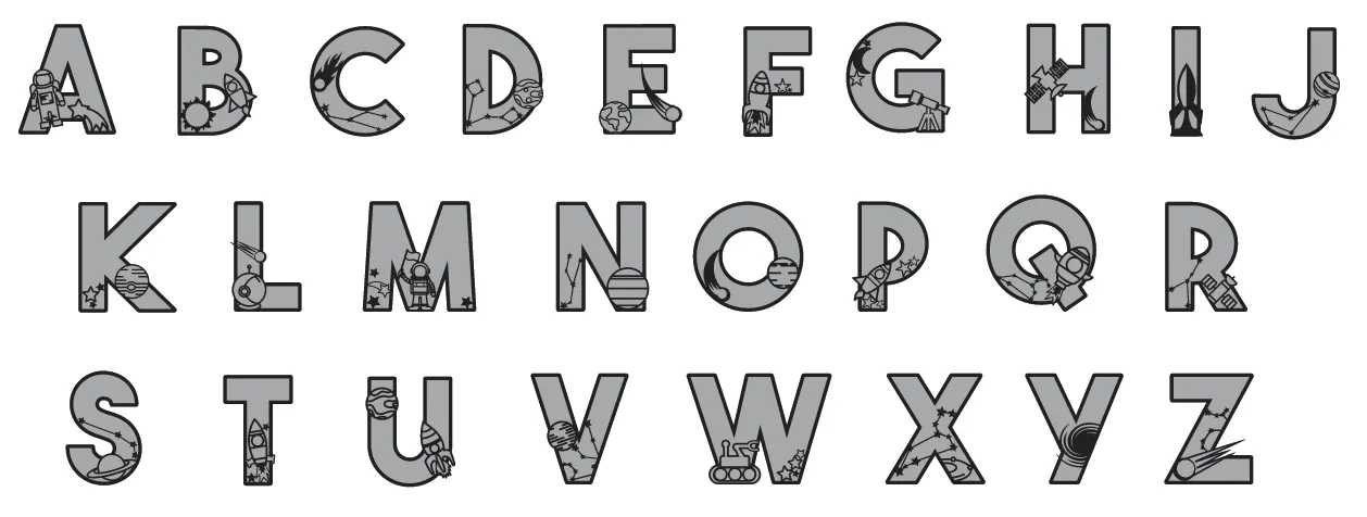 Kids Space 3D Letters