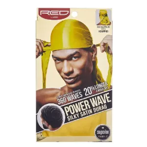 KISS Power Wave Silky Satin Durag - Yellow